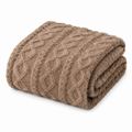 Soft Cable Knit Throw Blanket, 60" x 80"