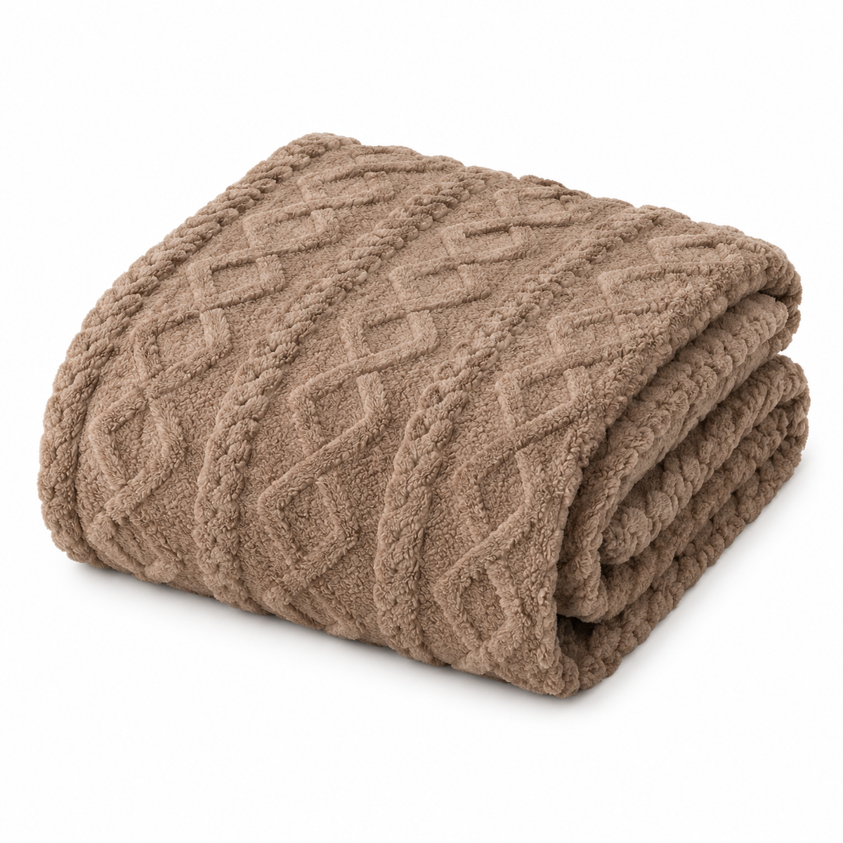 Soft Cable Knit Throw Blanket, 60" x 80"
