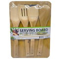 5-Piece Bamboo Cutting Board & Utensil Set