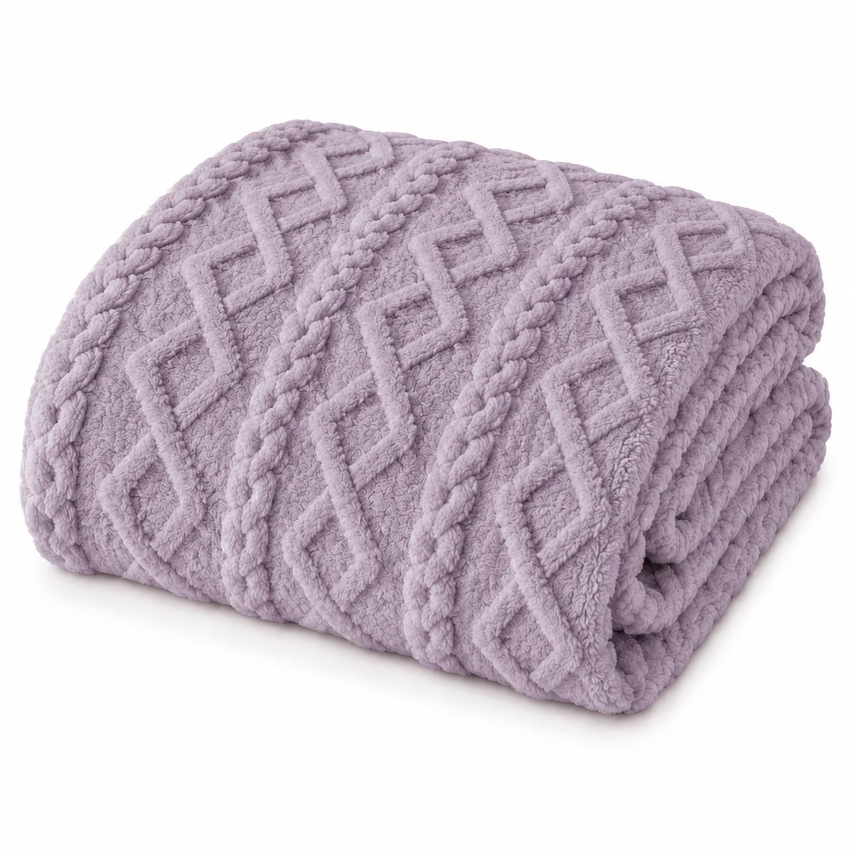Soft Cable Knit Throw Blanket, 60" x 80"