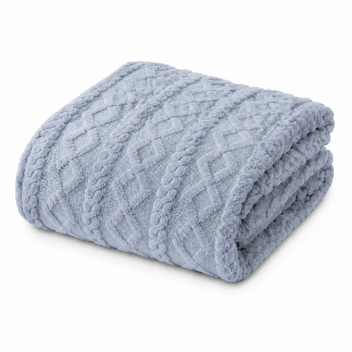 Soft Cable Knit Throw Blanket, 60" x 80"