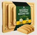 Wooden Cutting Board Set with Holder