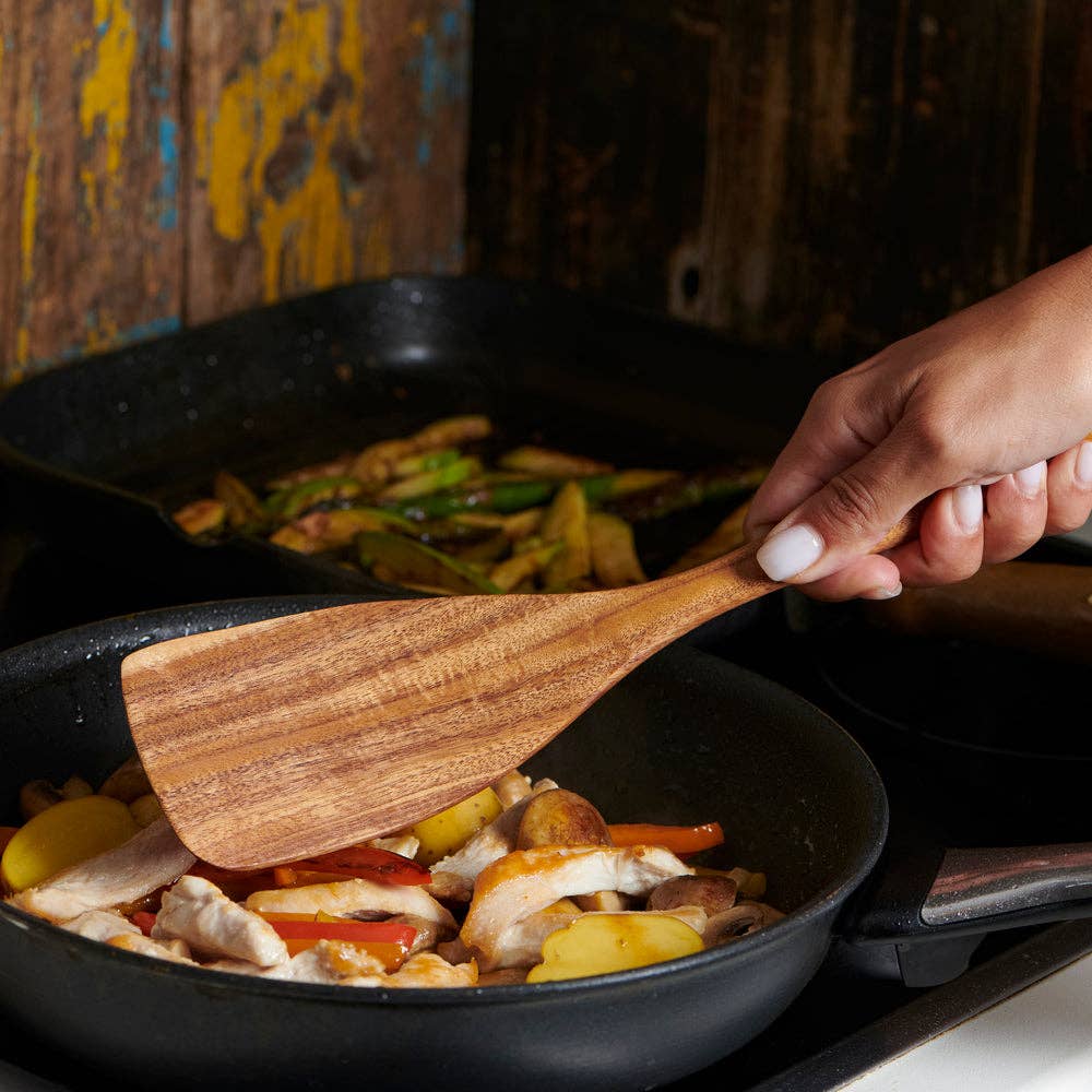6 pcs Wooden Spoons for Cooking, Wooden Cooking Utensils